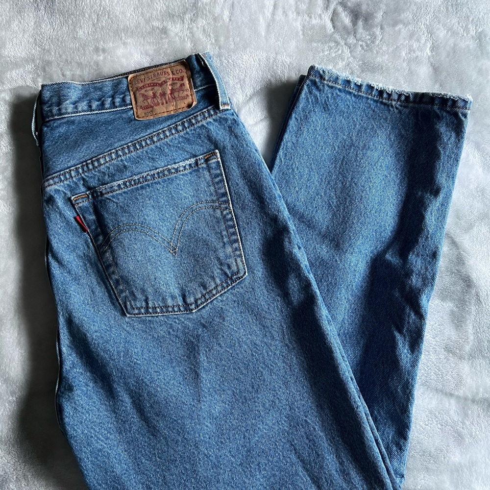 Levi’s 501 Jeans Cropped Light Blue